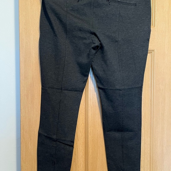 LOFT Dark Gray Zip Pocket Pintuck Skinny Leg Pants NWT - Picture 7 of 10